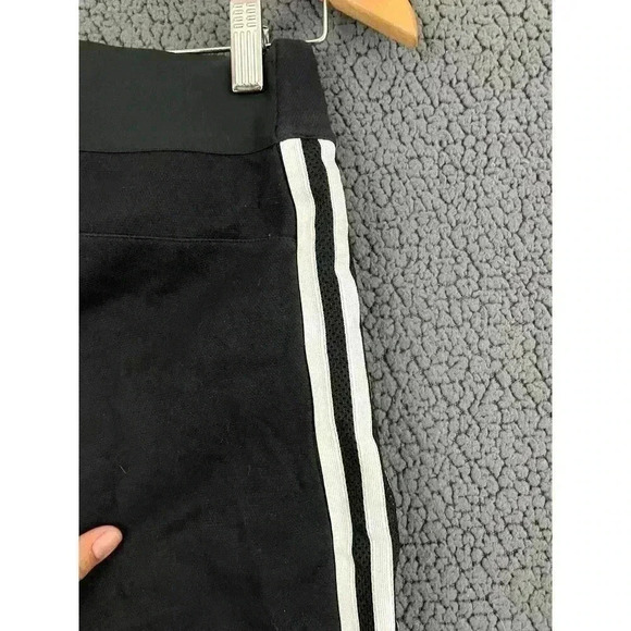 Adidas Women's Black Training Pants XS 3 Stripe Classic Pockets Leg Zipper - Picture 8 of 12